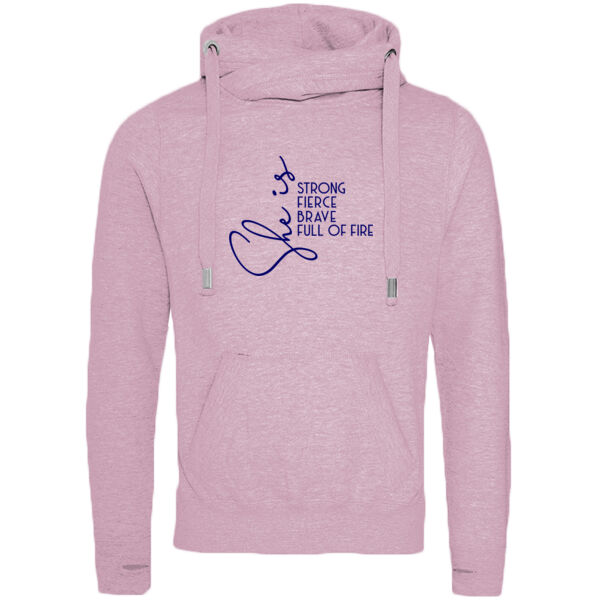 She Is Strong Cross Neck Hoodie Thumbnail