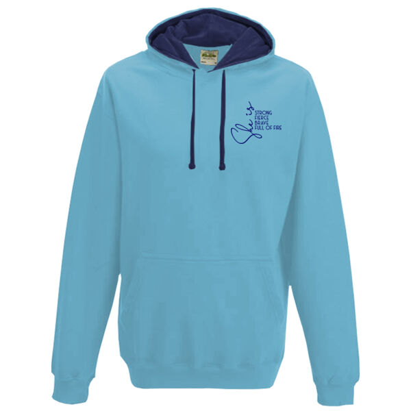 She Is Strong Varsity Hoodie Thumbnail