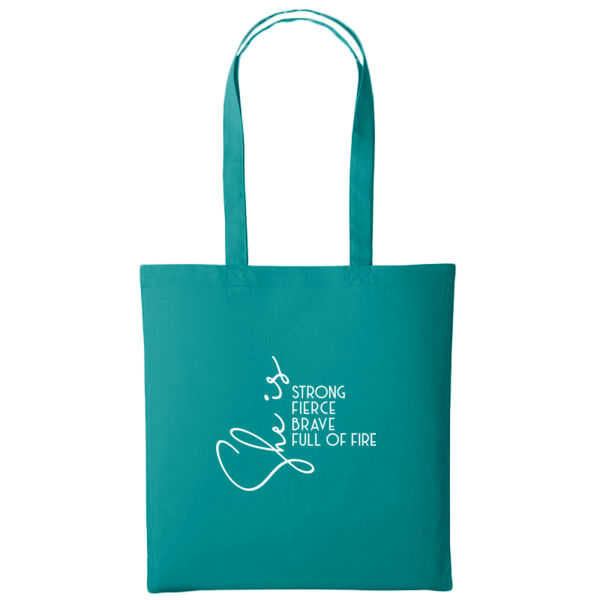 She Is Strong Tote Bag Thumbnail