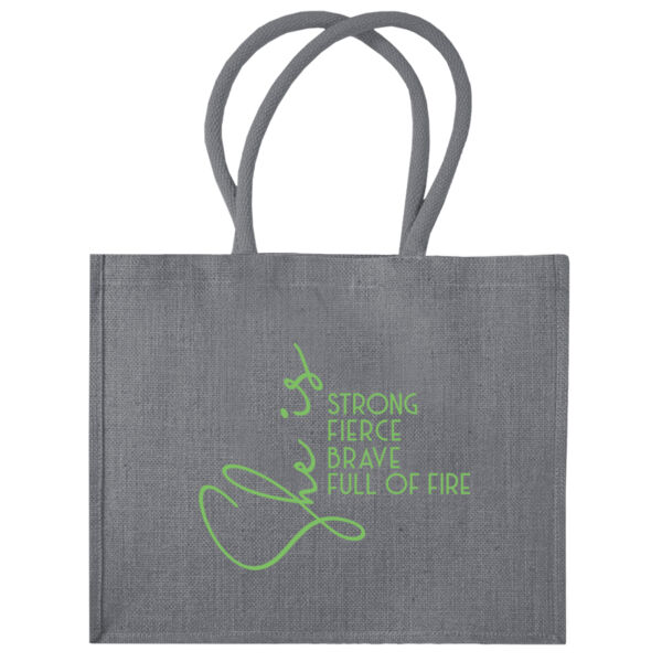 She Is Strong Jute Shopper Thumbnail