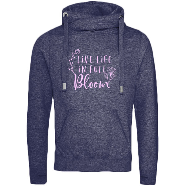 Life In Bloom Cross Neck Hoodie Thumbnail